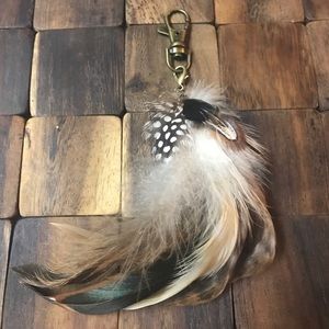 Handmade Feather Keychain/Bag Clip